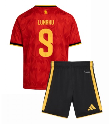 Belgien Romelu Lukaku #9 Hjemmebanetrøje Børn VM 2026 Kortærmet (+ Korte bukser)